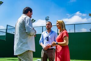 En marcha las obras de rehabilitación de las pistas de pádel del Complejo Deportivo Distrito Sur