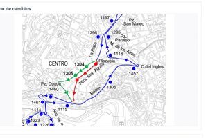 Cambios en el Bus Urbano a partir del lunes 25, con motivo del inicio de obras en la calle La Mina
