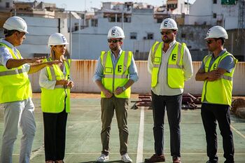 Comienzan las obras para la construcción de una cubierta en la pista deportiva del Complejo de Pablo VI
