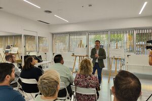 El Ayuntamiento inicia las obras de  reurbanización del entorno del Centro Cívico Cultural Sur