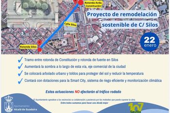 Comienza la remodelación sostenible de la calle Silos que contará con más arbolado y toldos