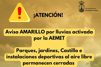 AVISO amarillo por tormentas el 6 de febrero desde las 14:00 h