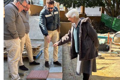 ​Avanzan a buen ritmo las obras de rehabilitación del acceso principal al Parque Blas Infante