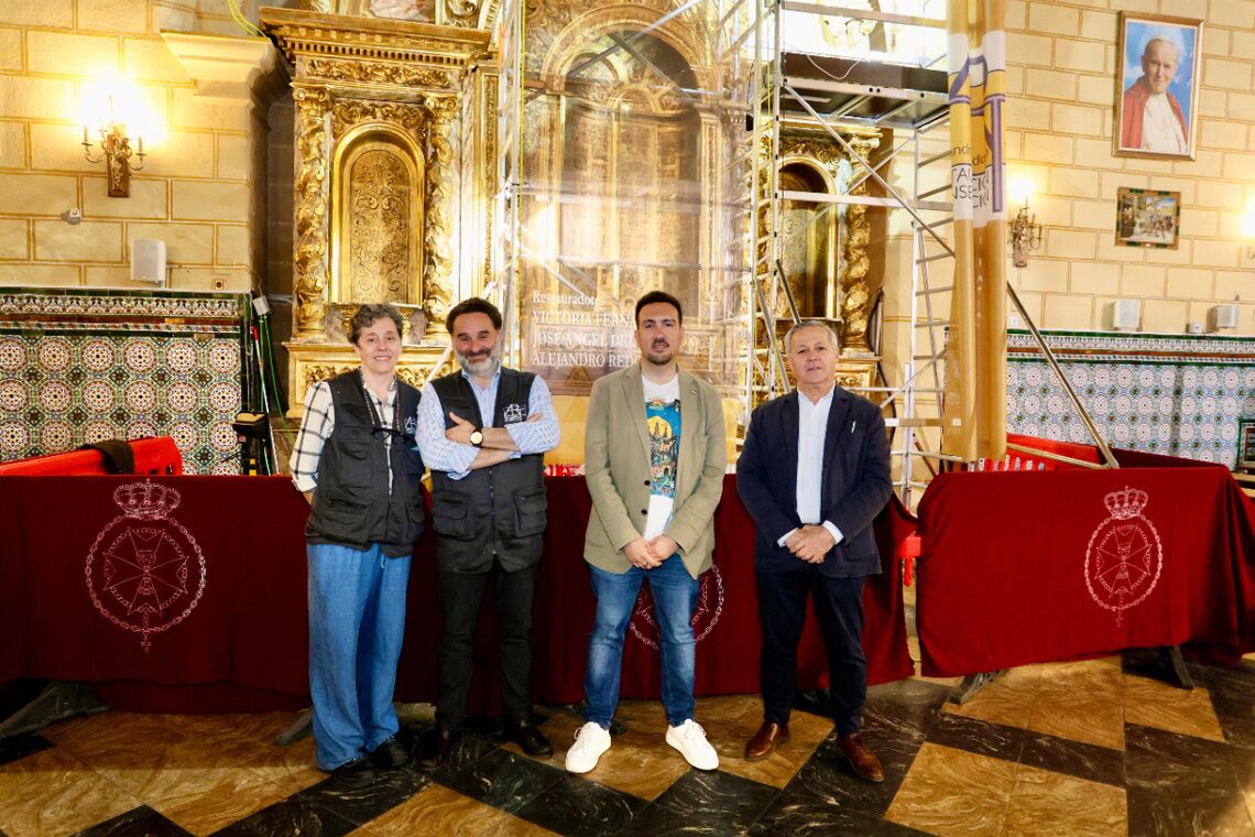 En proceso de restauración el Retablo de San Juan Bosco gracias a la subvención municipal de Bienes Muebles