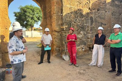 Arrancan las obras de restauración de la Torre Mocha, uno de los espacios más emblemáticos del Castillo