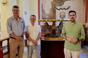 Recuperada la peana que diseñó Illanes para la Virgen del Águila