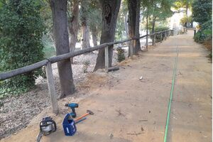 El Ayuntamiento repone en tiempo récord  los elementos dañados tras los actos vandálicos en el parque de Oromana y el Centro de Turismo