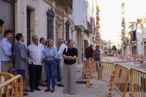 Las obras de la calle La Mina encaran su recta final