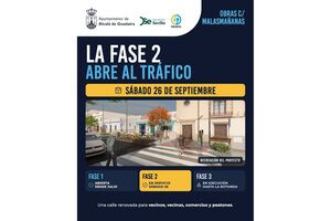 La Fase 2 de la calle Malasmañanas abre al tráfico este sábado 26 de septiembre