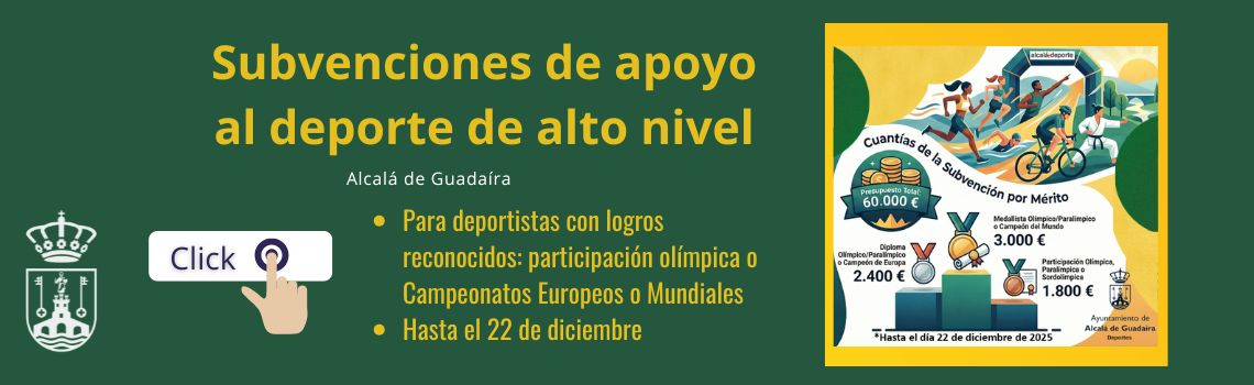 Subvenciones a logros deportivos internacionales de alto nivel
