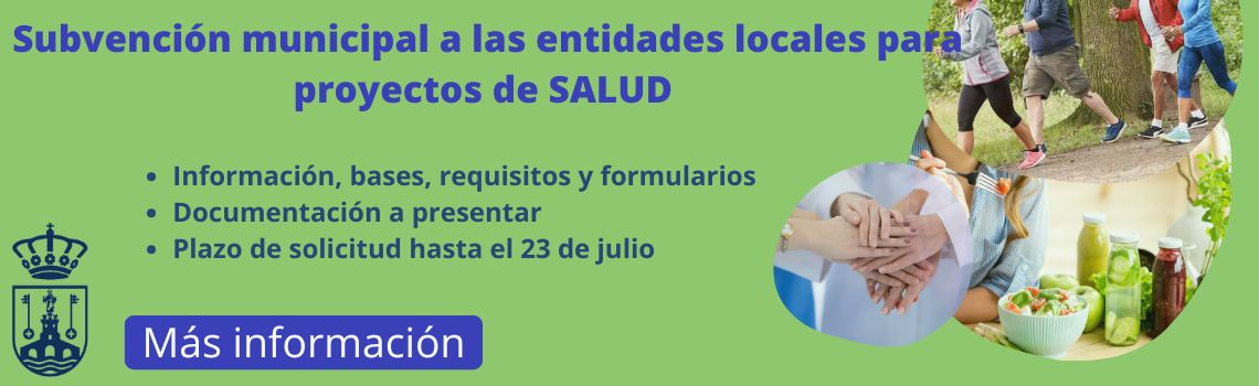 Subvenciones a entidades sociales que trabajan en el ámbito de la salud