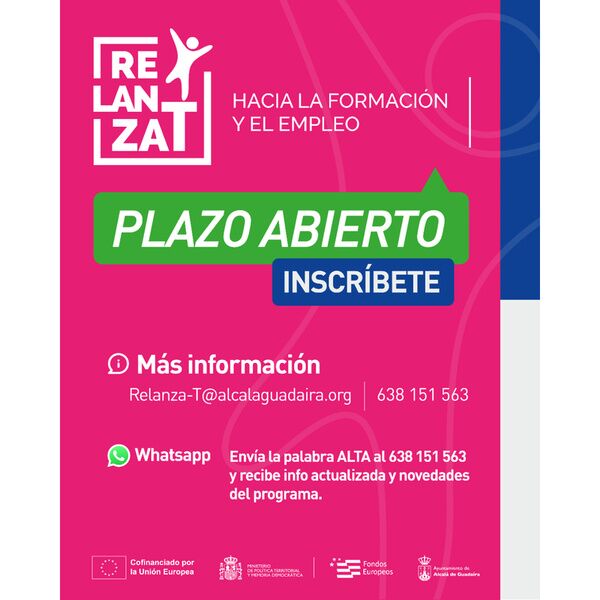 Apertura de un nuevo plazo de la primera convocatoria de RELANZA-T