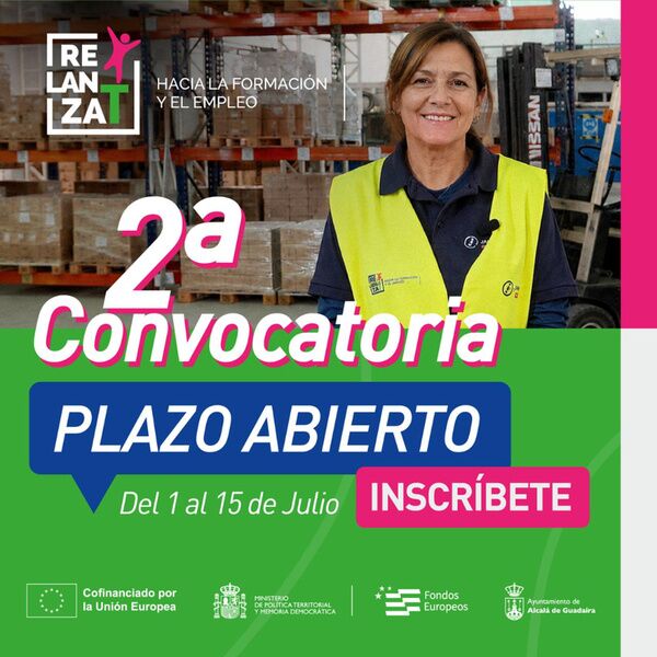 2ª Convocatoria de itinerarios formativos gratuitos RELANZA-T